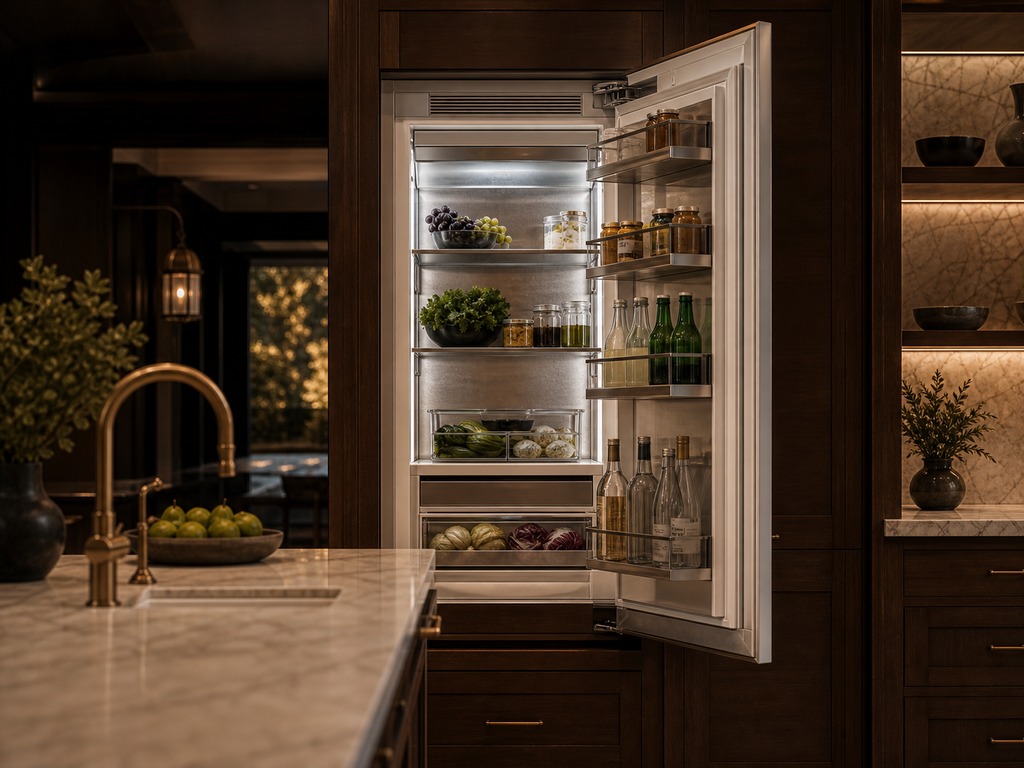 Viking built-in refrigerator serviced in Los Altos Hills
